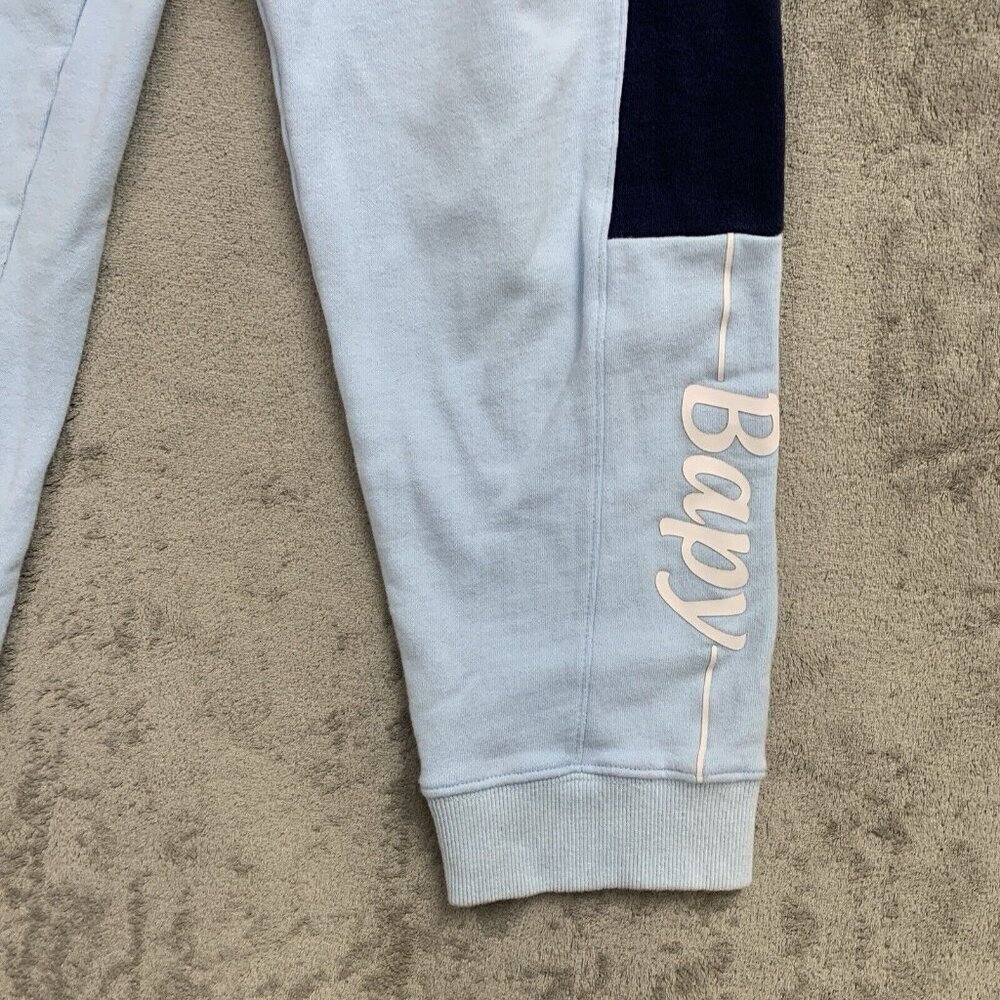 Bapy A Bathing Ape Sweatpants Women XS Blue Pull Over Street Wear Sweats Comfy - Picture 6 of 12